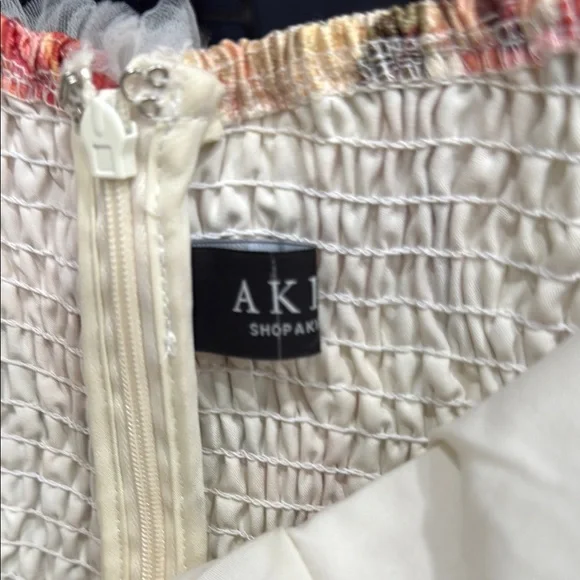 AKIRA KEEP DREAMING WOMANS MINI DRESS XL Dress with Red and Cream Accents - Picture 16 of 17